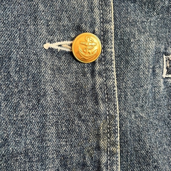 The Limited Womens Vintage International Jean Jacket W/World Colors Trim L - Picture 4 of 14